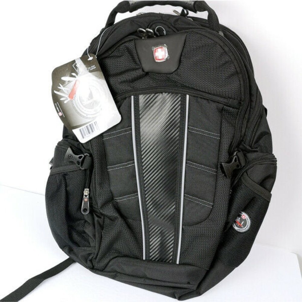 Swiss Gear Backpack Black TSA ScanSmart Holds 15 i